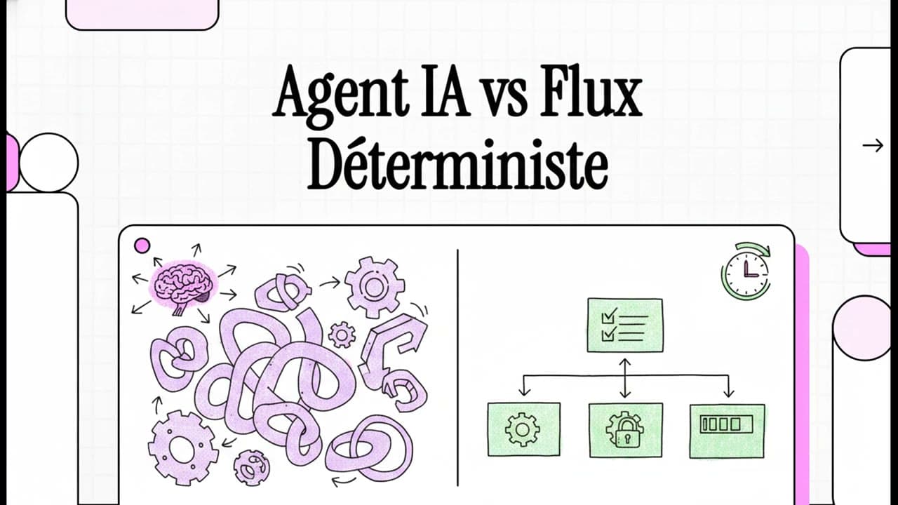 Vidéo guide : Agent IA ou workflow déterministe : quand (ne pas) déployer un agent