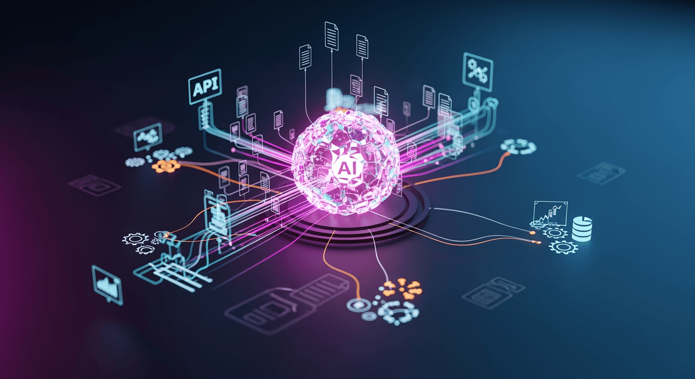 Agent IA dans n8n avec RAG et outils - architecture orchestrateur connecte aux API et bases de donnees