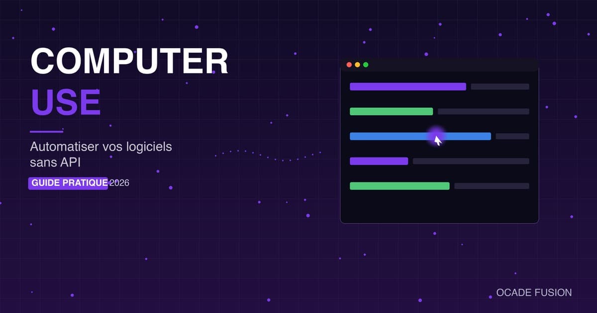 Computer Use : automatiser vos logiciels sans API grâce à l’IA (guide 2026)