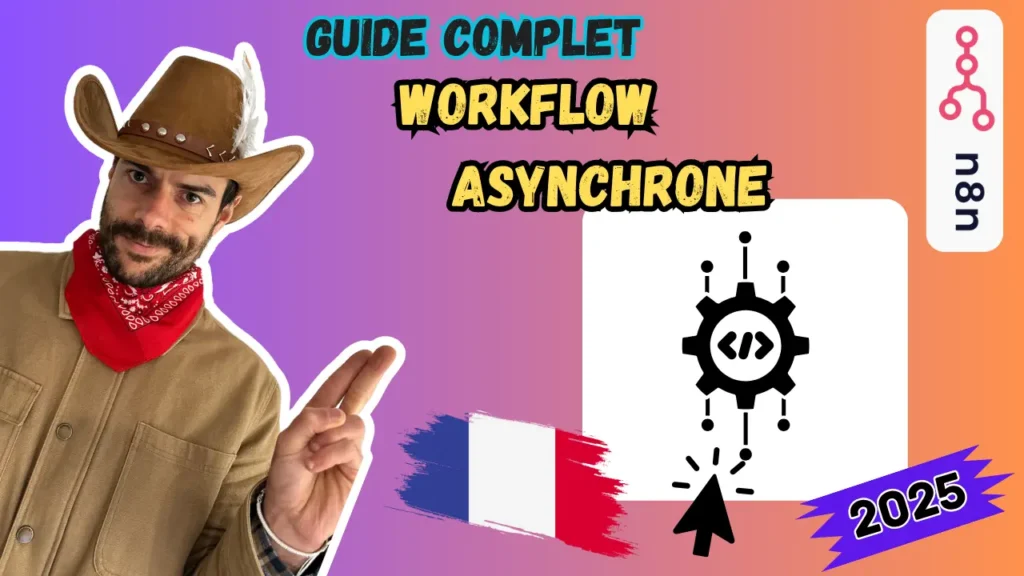 Valentin Charrier présentant le guide complet du Workflow Asynchrone N8N Français