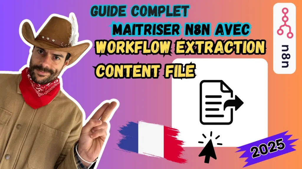 Valentin Charrier présentant le guide complet du Workflow Extraction Content File N8N Français